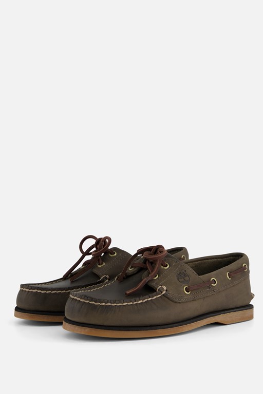 Timberland Classic Boat Instappers grijs Leer
