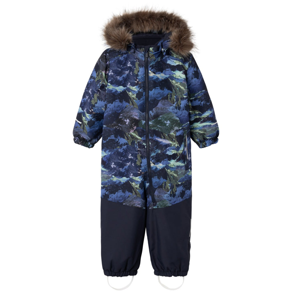 Køb Name It Dark Sapphire Landscape Snow10 Flyverdragt Line AOP Fo