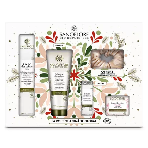 Conjunto de Rotina Antienvelhecimento Orgânica Global Sanoflore Reine