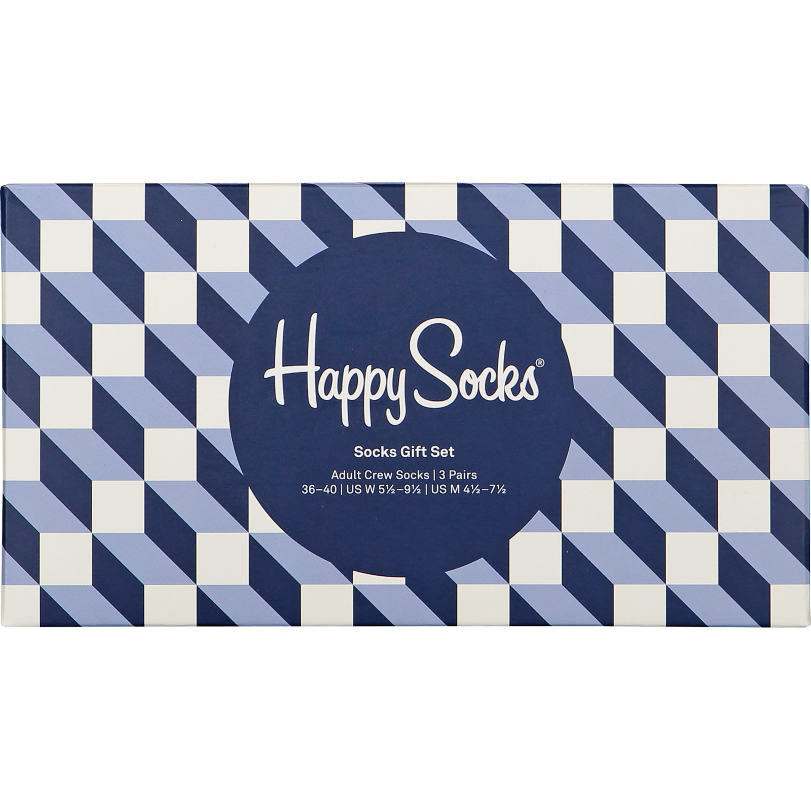 Happy Socks Herren-Socken, 3 Paar hellblau
