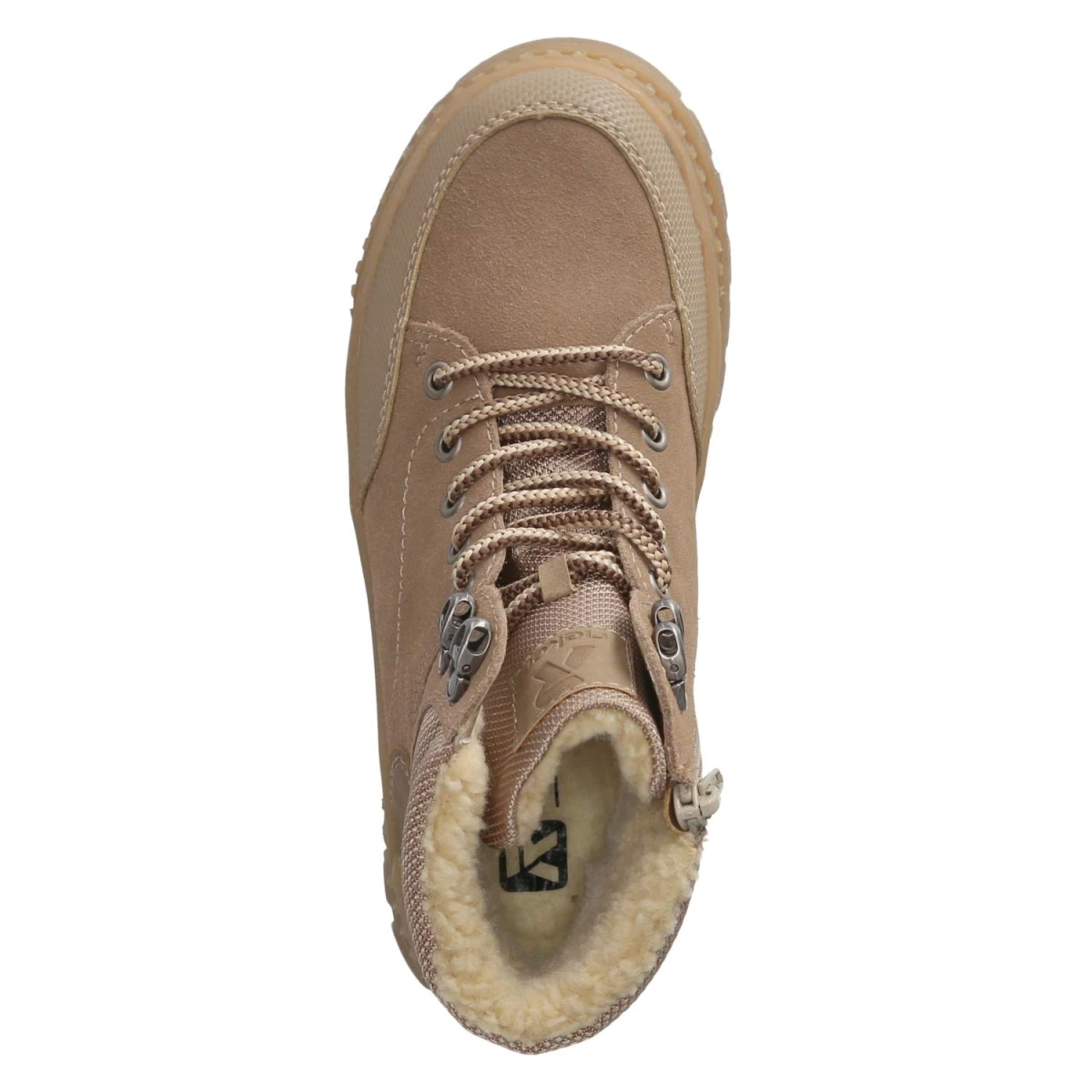RiekerSchnürstiefeletten - BEIGE