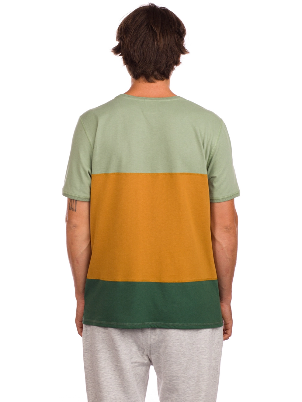 Kazane Erik T-Shirt hdg grn/pinendle/gldn brn