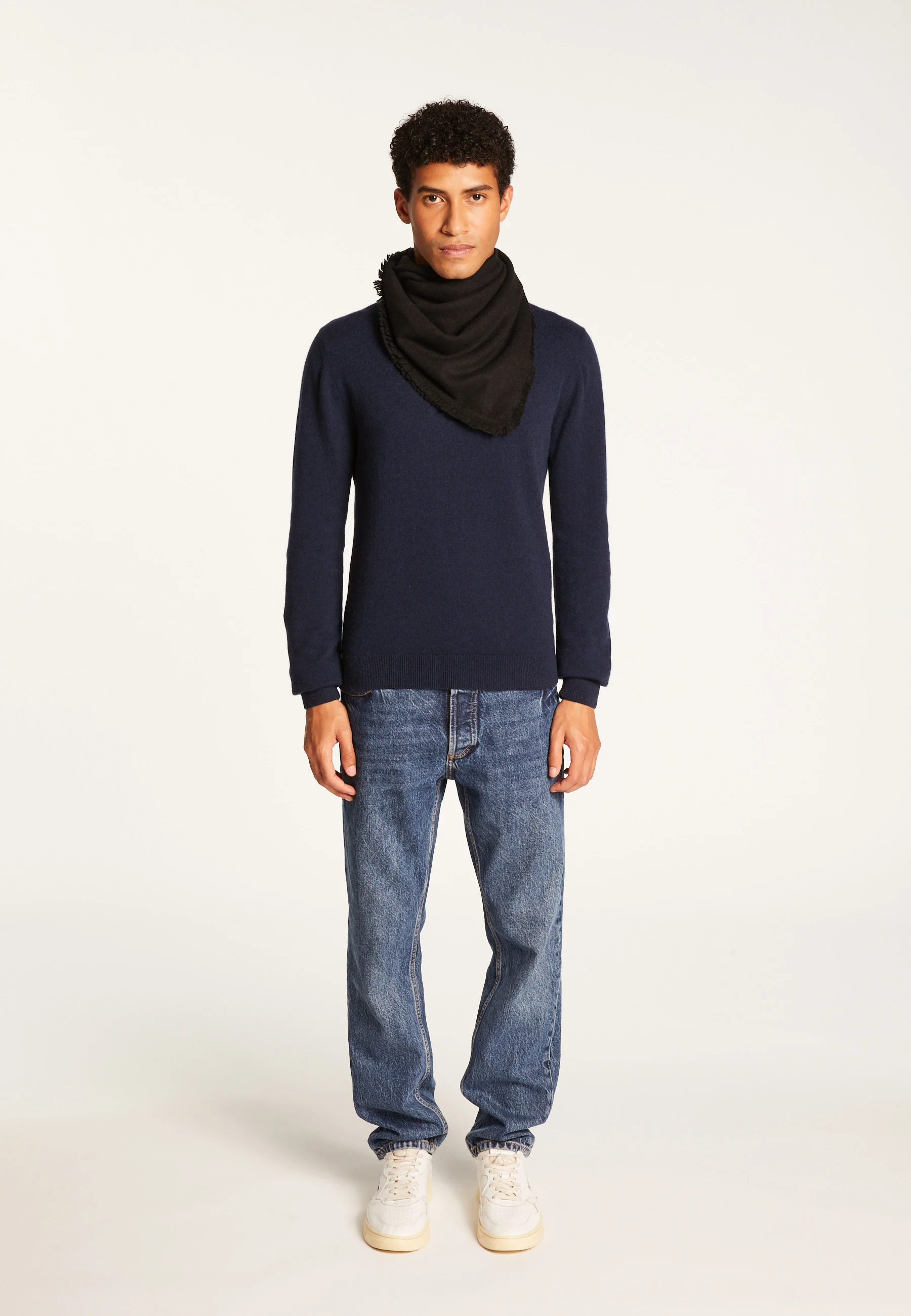 LOUAH24 - Foulard unisexe en cachemire | Noir