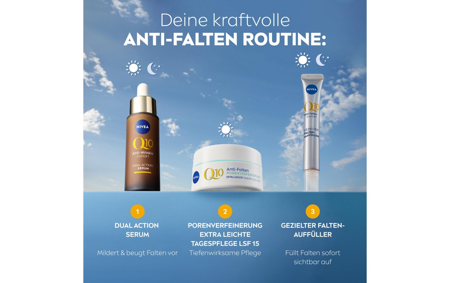 Tagescrème Care Q10 LSF 15 50 mlLeichte Anti-Falten Tagespflege