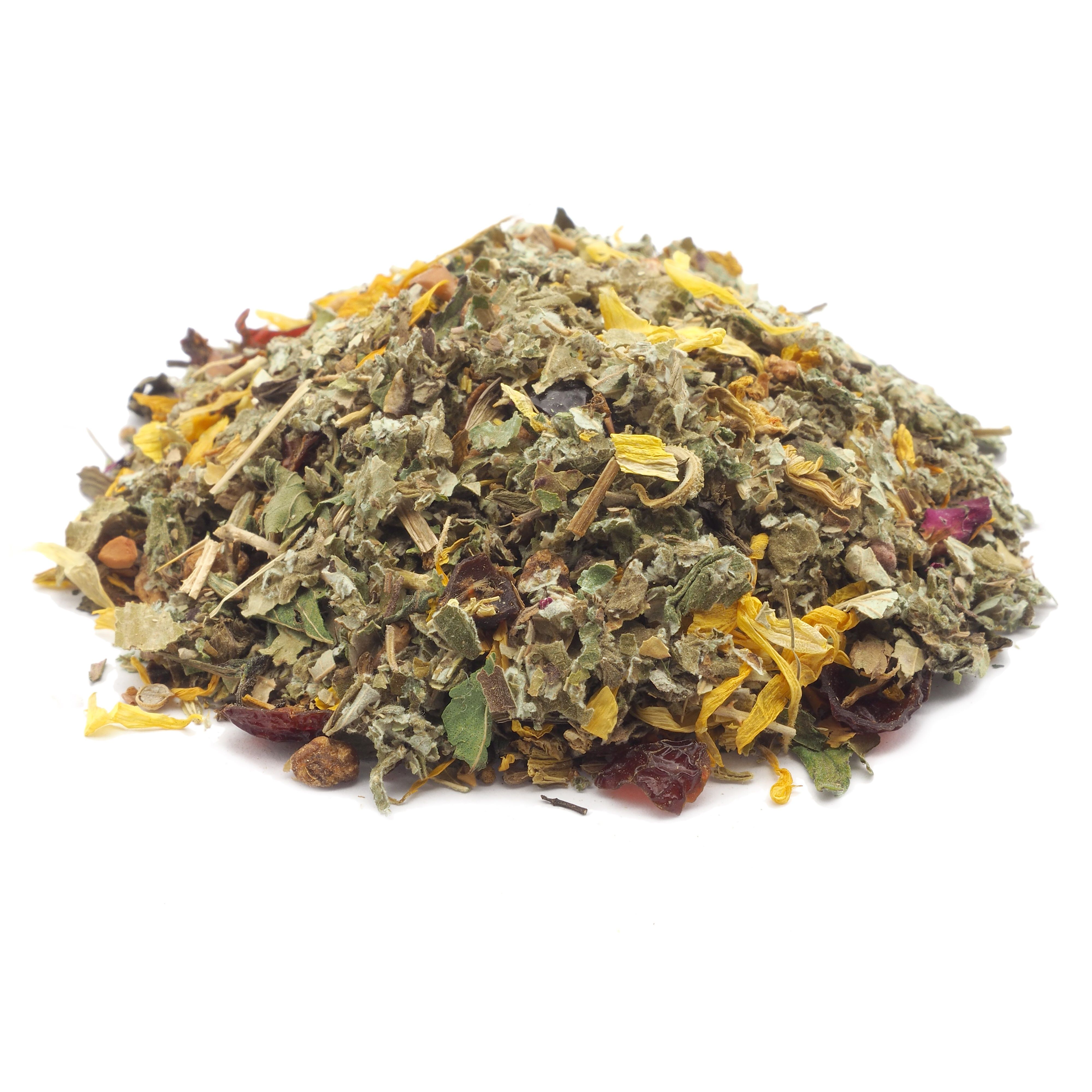 tea4me Schietwetter Kräuterwohl Kräutertee mit Anis-Fenchel-Minze-Geschmack