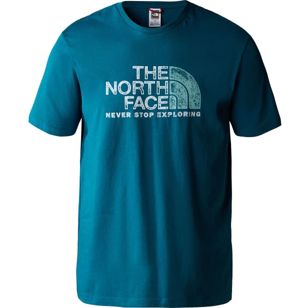 T-shirt THE NORTH FACE M S/S RUST 2 TEE BLUE CORAL/REEF WATERS