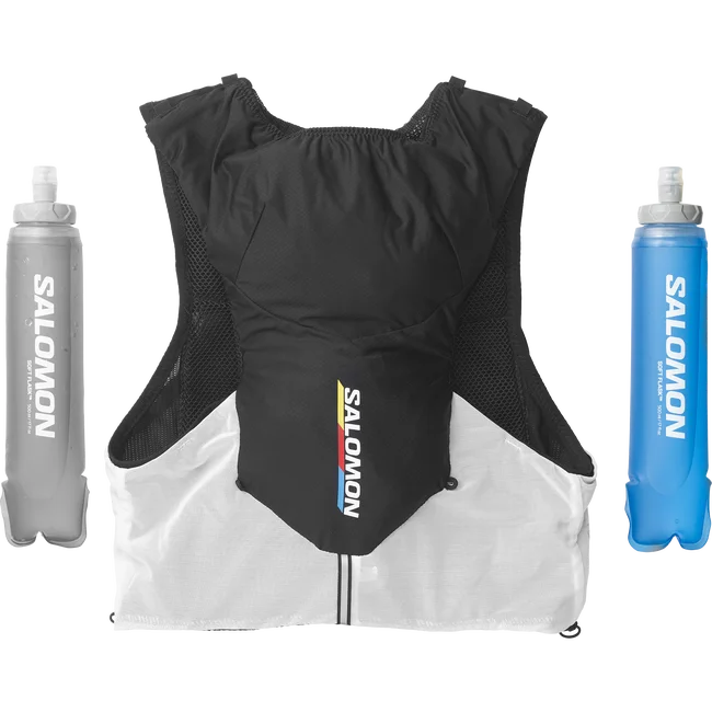 ADV SKIN 5 RACE FLAG  Laufweste mit Flasks Unisex BLACK/WHITE