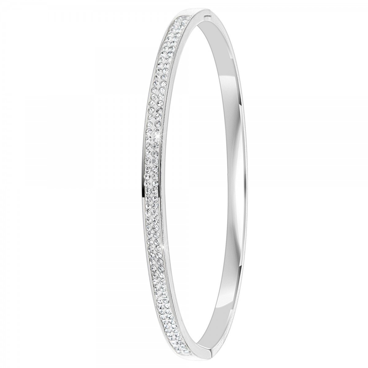 3 Bracelets SC Crystal en acier inoxydable ornés de Cristaux scintillants