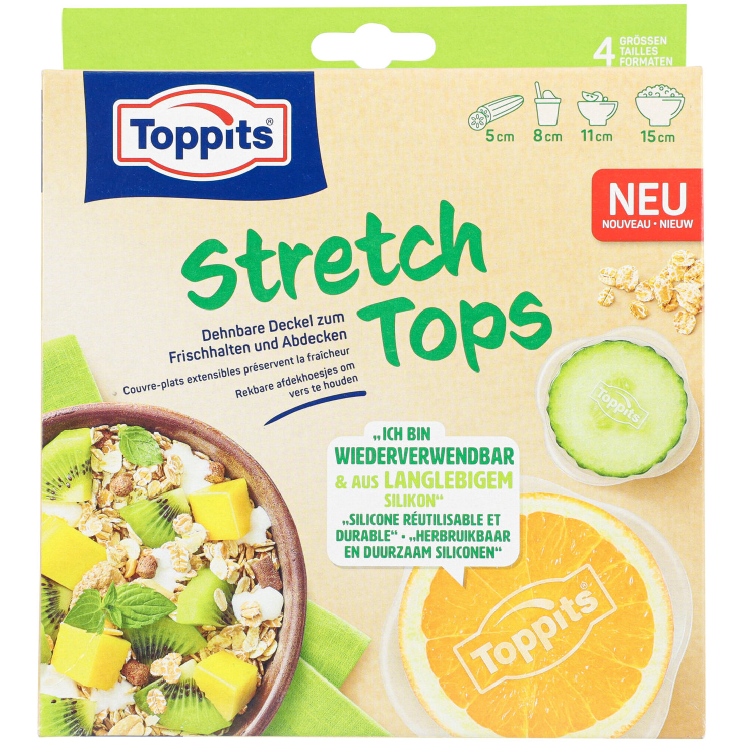 Toppits Stretch Tops 4 Grössen