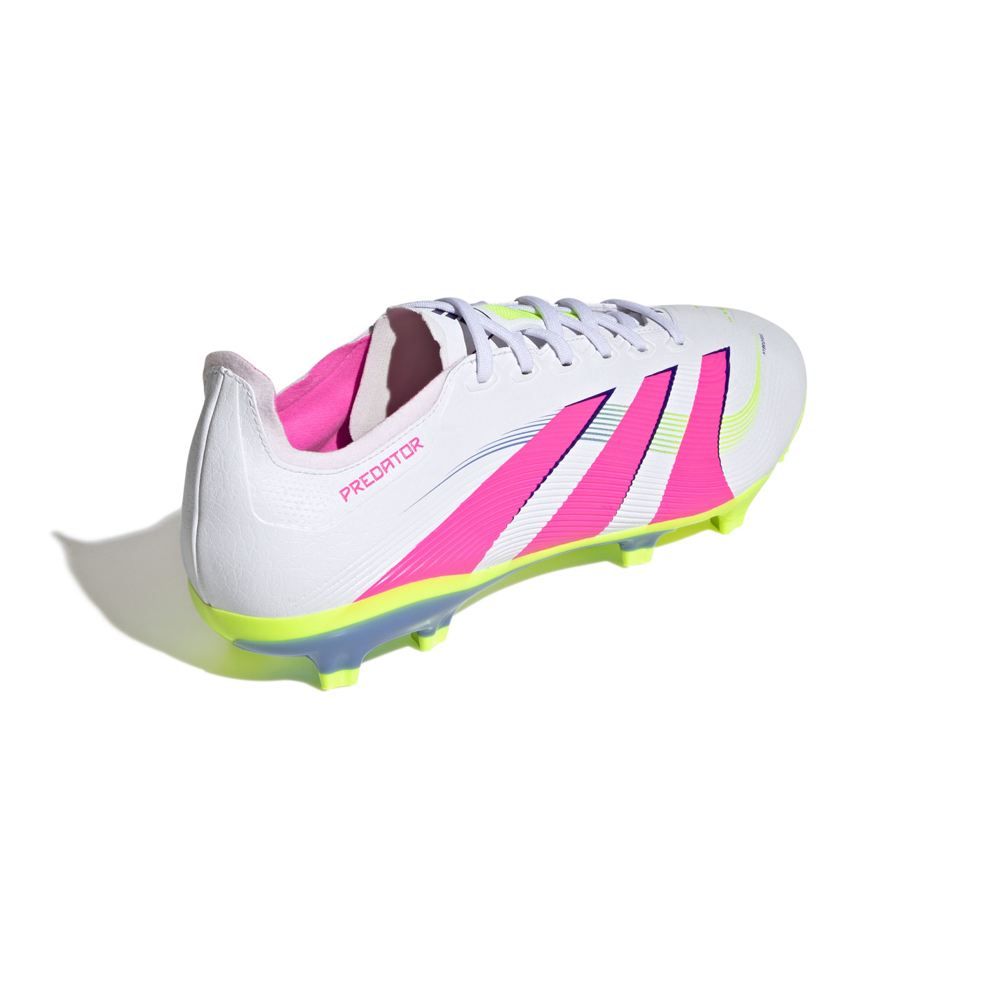 Adidas Predator League Gras / Kunstgras Voetbalschoenen (MG) Wit Roze Neongeel