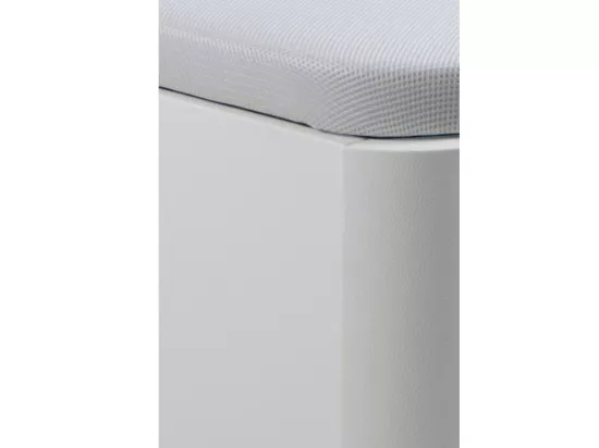 Sommier coffre 140 x 190 cm en simili - Blanc mat - ONIRY de YSMÉE