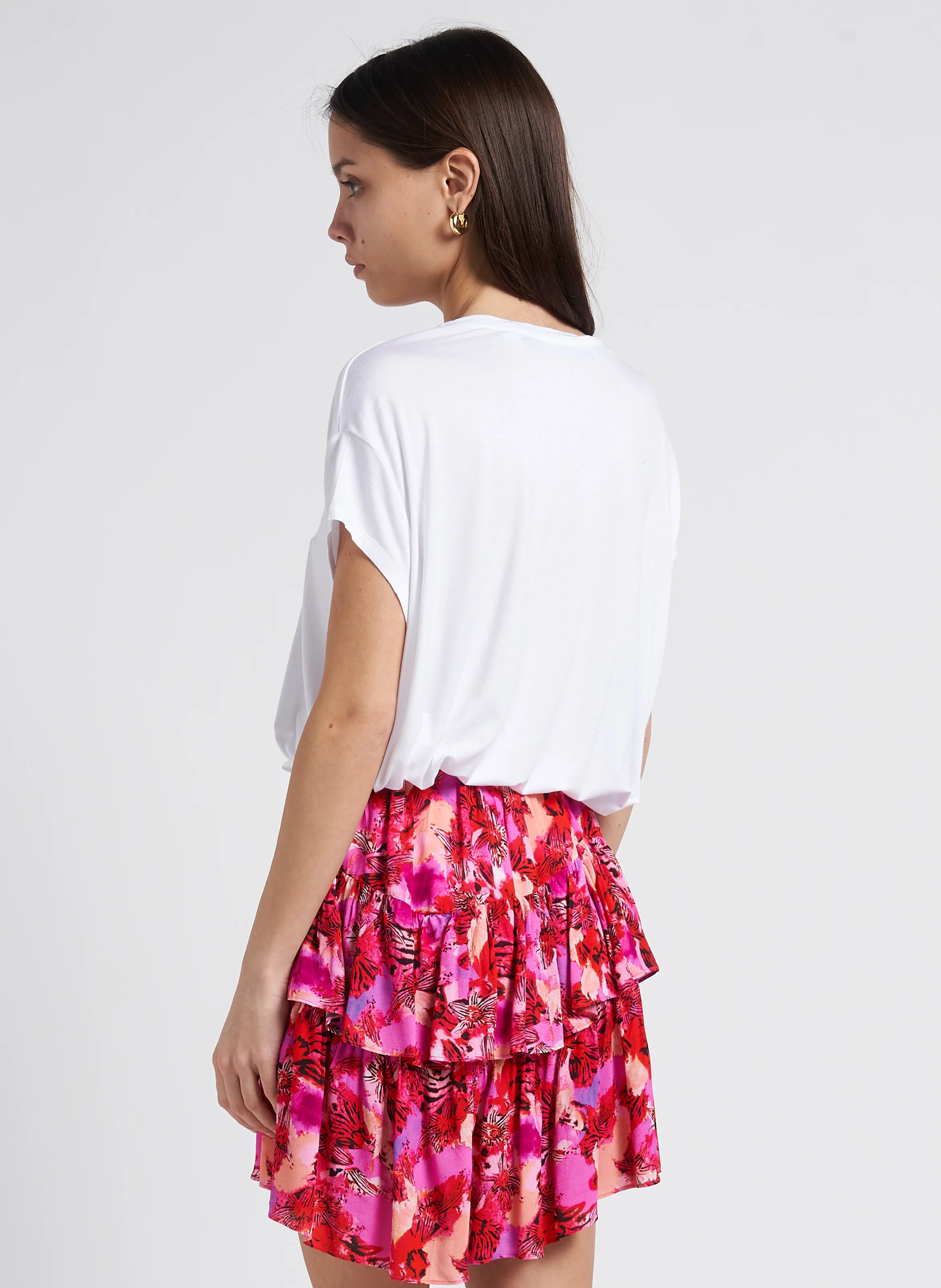 MARLOW - Tee-shirt col rond ample | Blanc