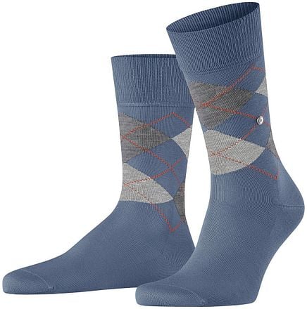 Burlington Manchester Sok Ruit Blauw 6274 21088-6274 kopen
