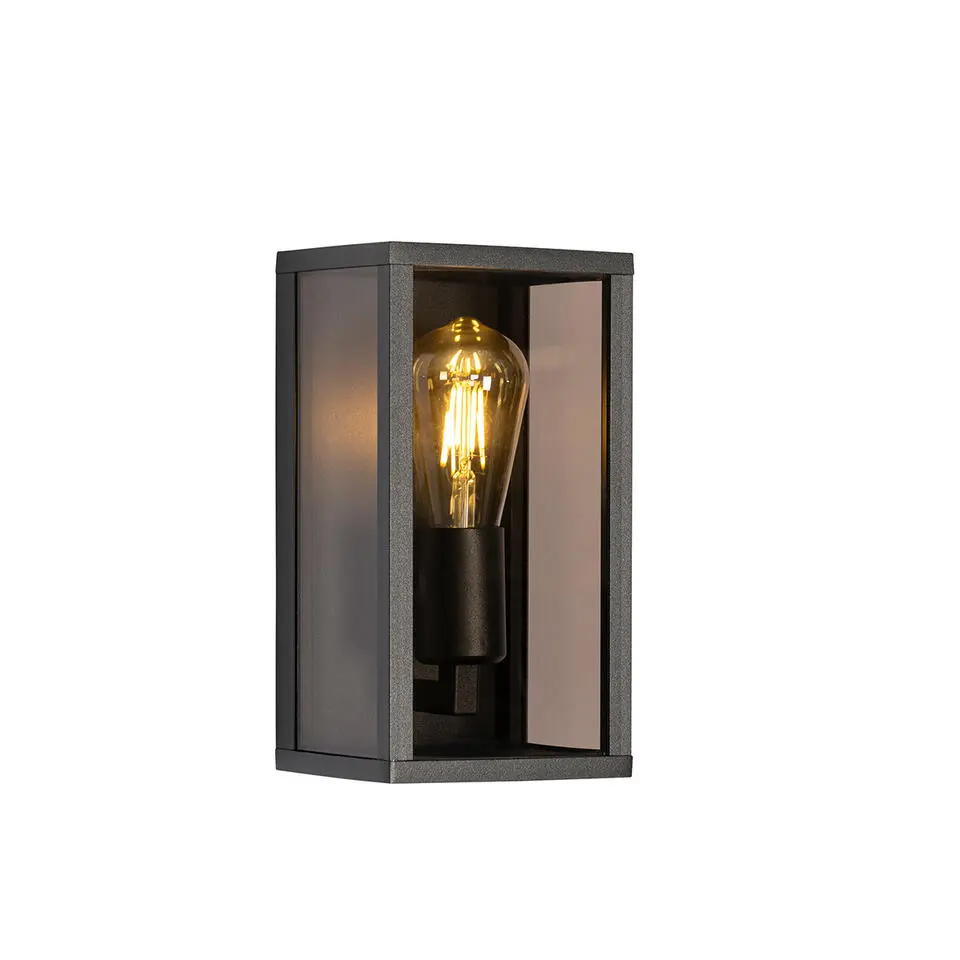 Qazqa wandlampen buiten charlois bruin e27