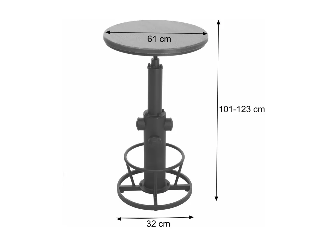 Table de bar MCW-N20, brun