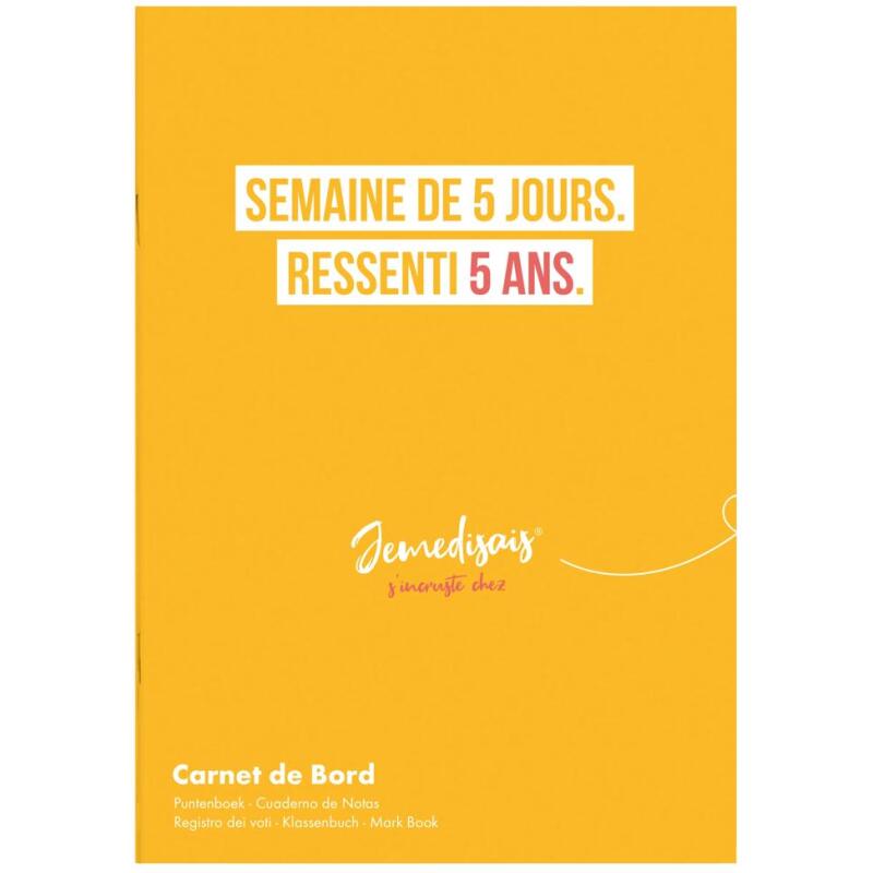Carnet de bord enseignant piqué A5 40 pages Visuels Fantaisie assortis - Assortis