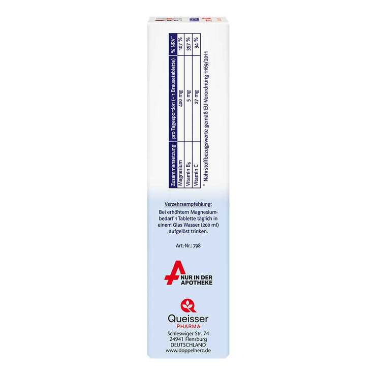 Doppelherz system Magnesium 400 Citrat Brausetabletten, 24 St