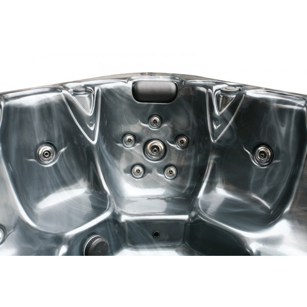 Badstuber Tahiti outdoor whirlpool 3 persoons parelgrijs