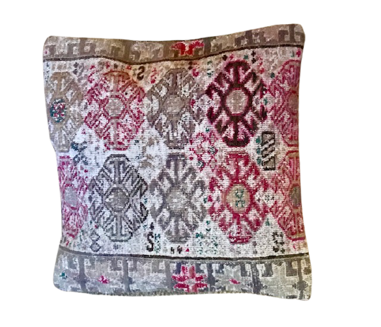 Kussen kelim Vintage natural red pattern