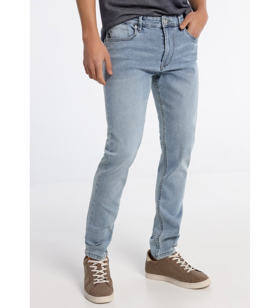 Calça jeans Six Valves Bleach Skinny Fit azul