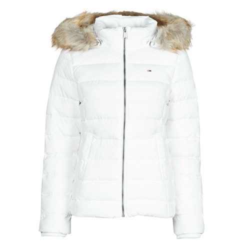 Tommy Jeans - TJW BASIC HOODED DOWN JACKET - Blanc