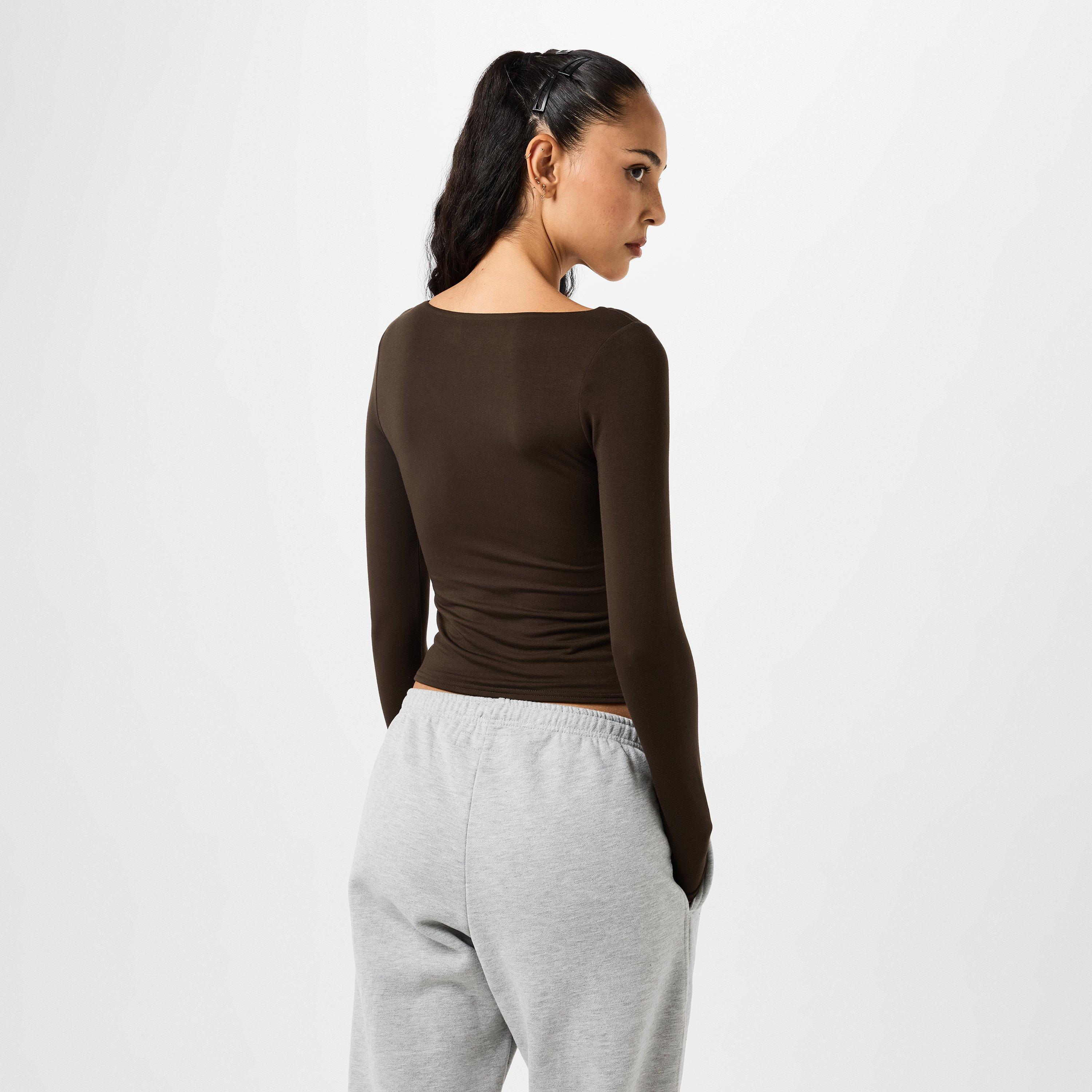 Jack Wills JW Slash Long Sleeve Top Womens