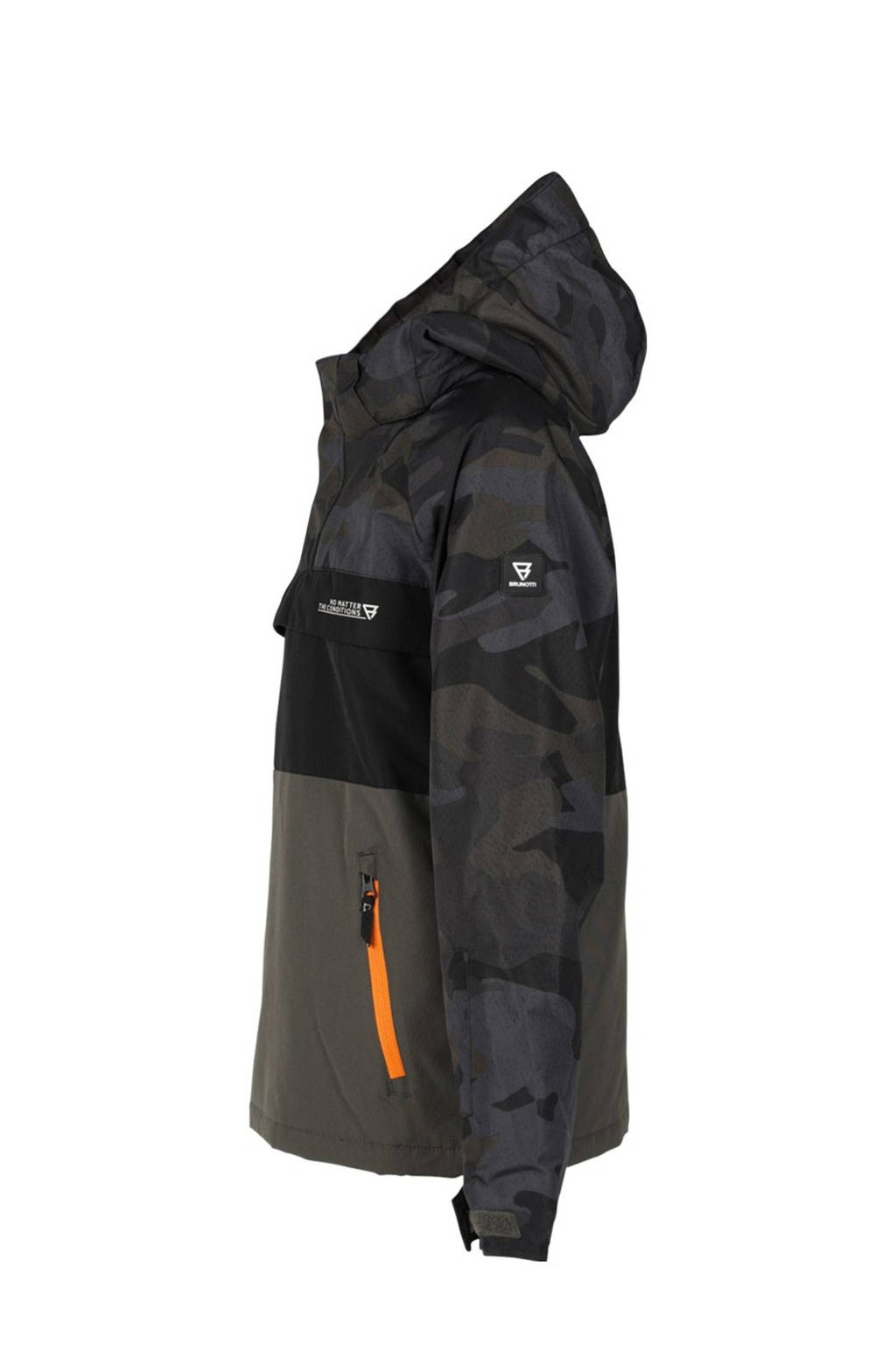Brunotti ski-anorak Keystony donkergroen/zwart