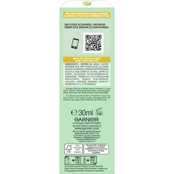 Nacht Serum Vitamin C Glow Booster Anti-Dunkle-Flecken