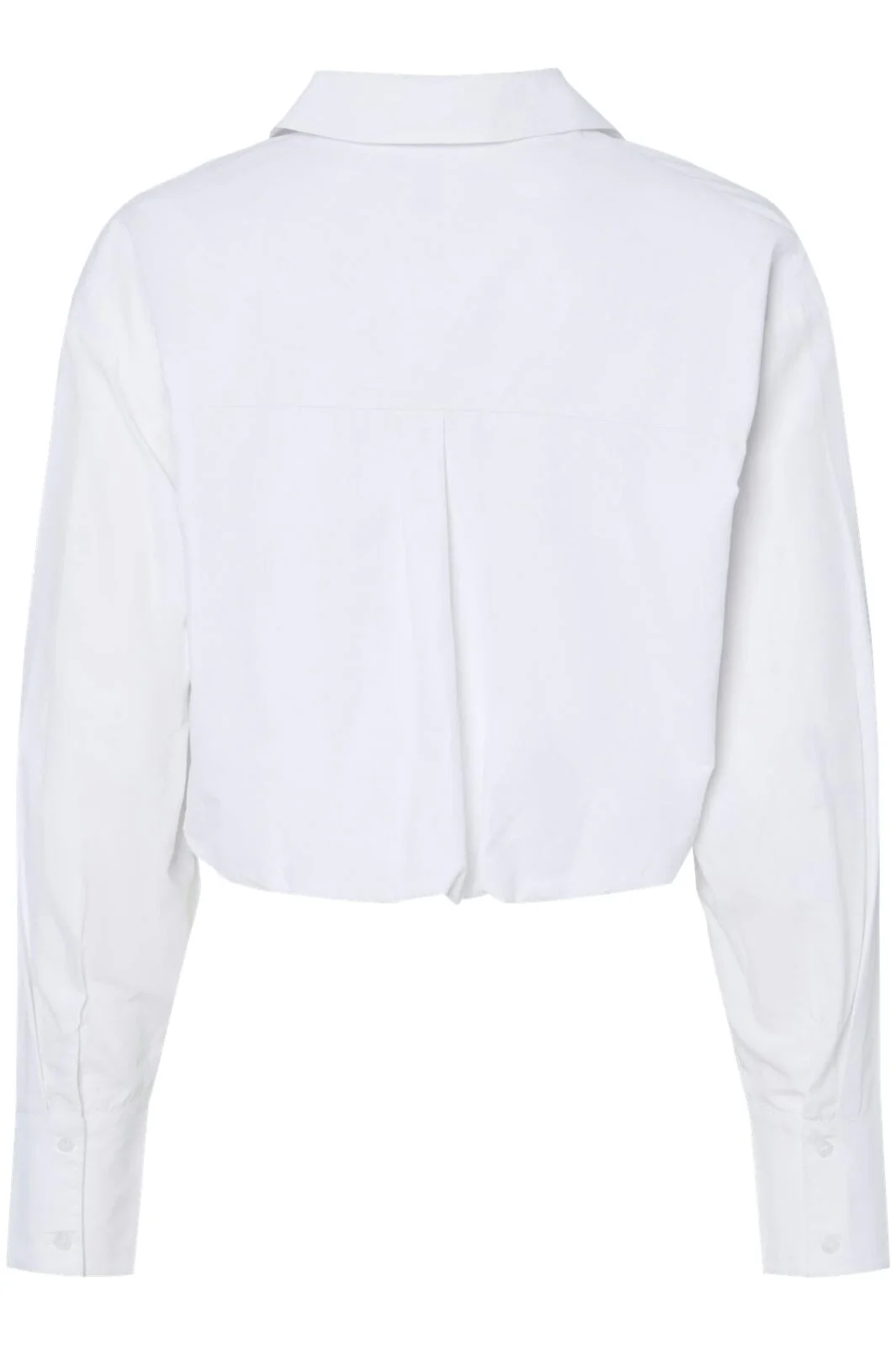 Pieces Pcgemma Ls Cropped Shirt Jit 4724472 bright white