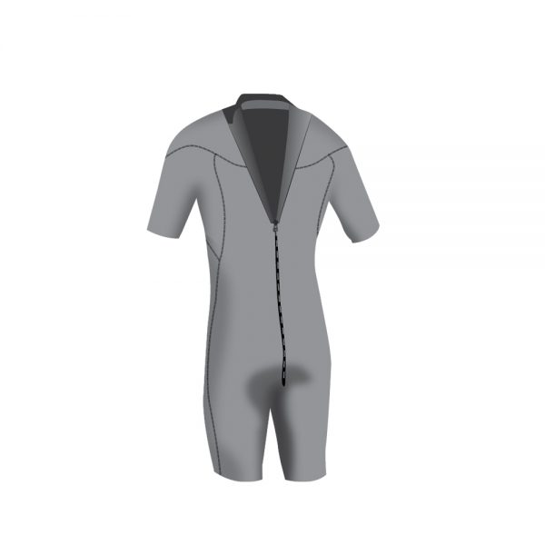 HURRICANE Shorty BUFFALO Back Zip 2/2 mm BLK / BLK