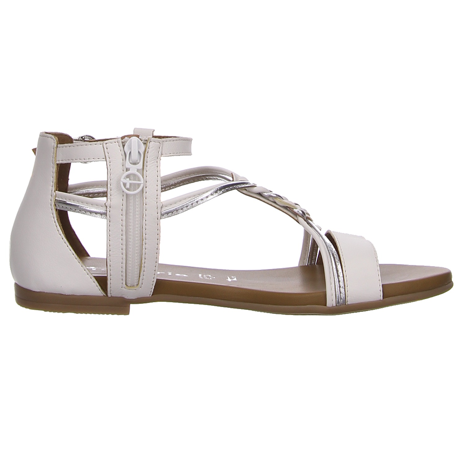 Tamaris Sandalette weiß silber weiss/weiss kombi