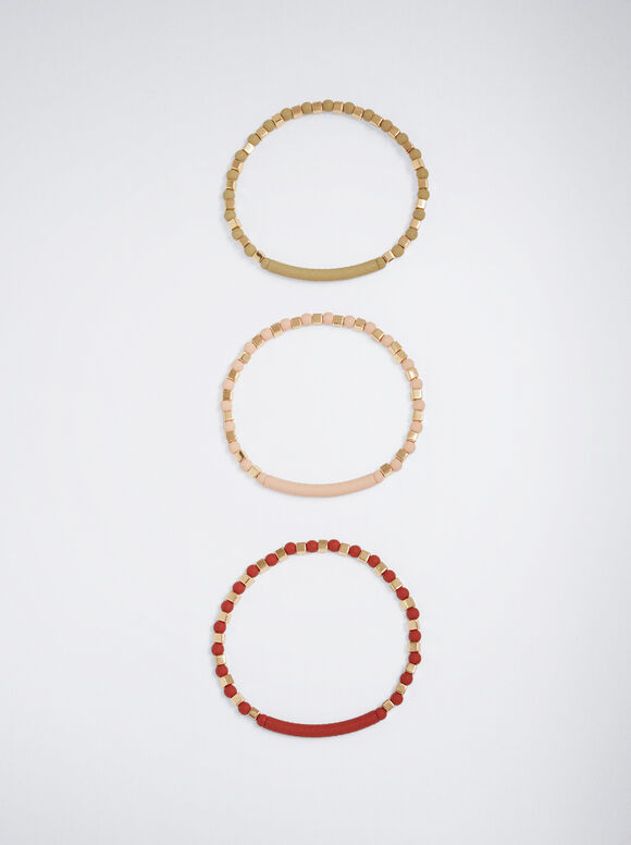 Conjunto de pulseiras elásticas - Multicor