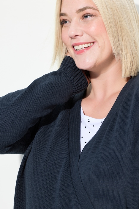 Bellieva Pullover, Wickelfunktion, V-Ausschnitt, GOTS