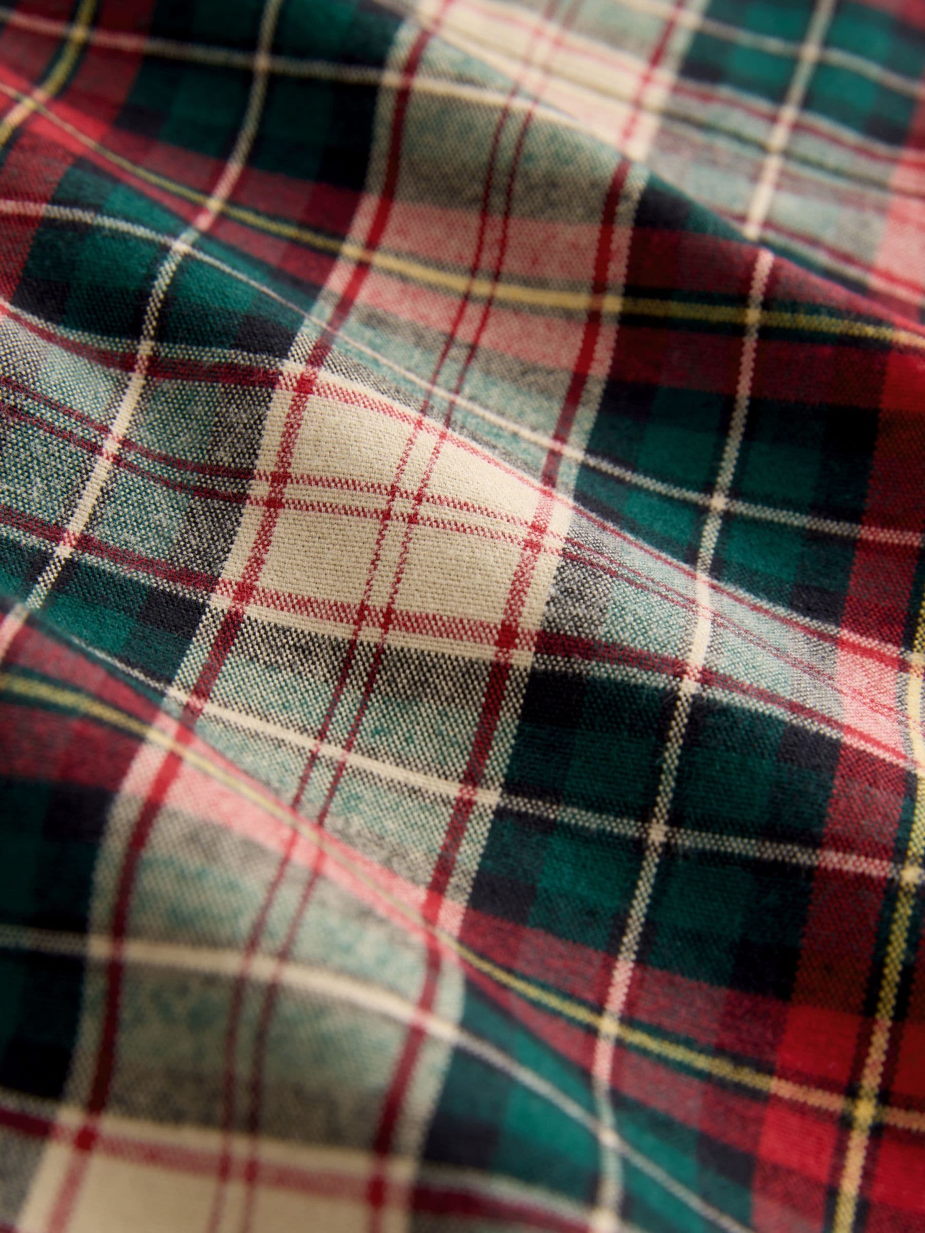 Rood/groen - Check Soft Touch Long Sleeve Shirt