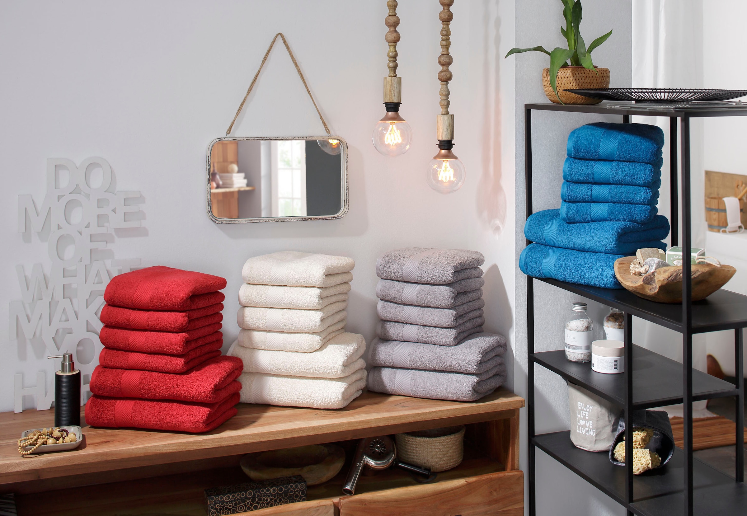 my home Handtücher »Eva, 4 Handtücher 50x100, Premium-Qualität 550g/m²« flauschig, Handtuchset aus 100 % Baumwolle, 5 Jahre Garantie