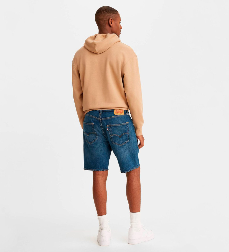 Short Levi's 501 com bainha azul