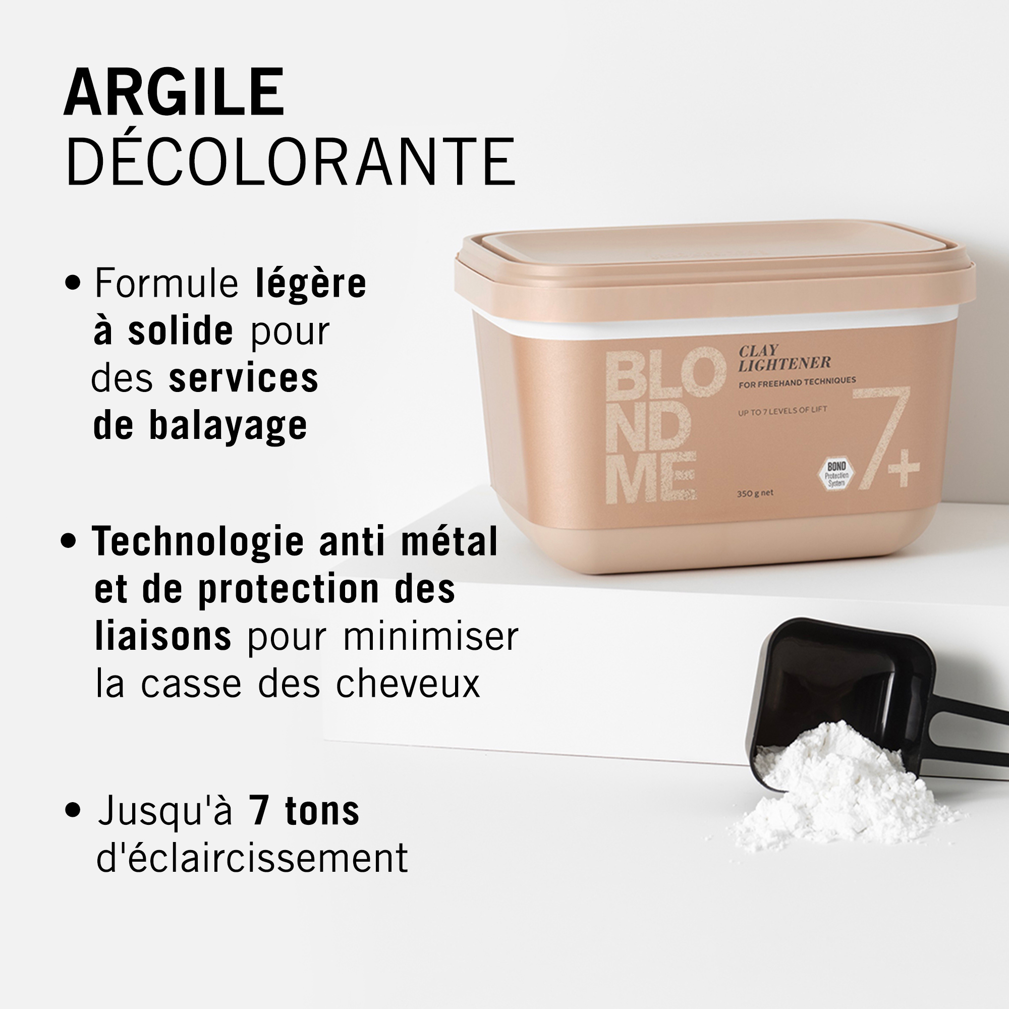 Poudre Dcolorante Blond Me Clay Lightener 7+ Schwarzkopf 350g