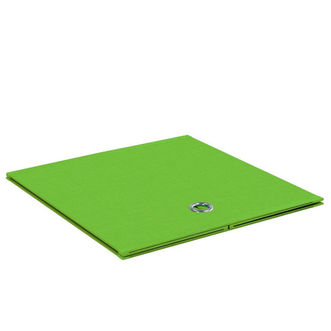 10er-Set Faltboxen BOXAS - grün - quadratisch
