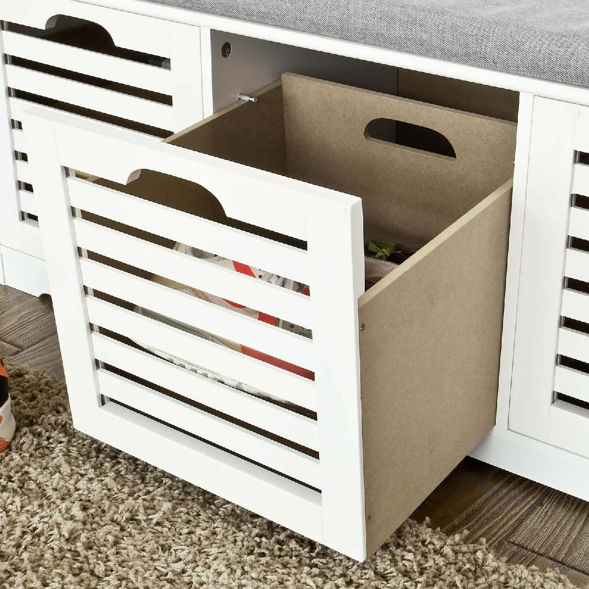 SoBuy FSR23-W Banc de Rangement
