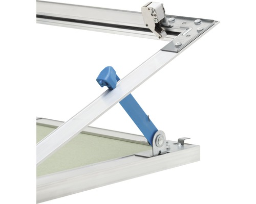 AluPlana® luchtdicht en stofdicht toegangspaneel met gipsplaatinzetstuk GKBI 2 x 12,5 mm en veiligheidspal 200 mm x 200 mm