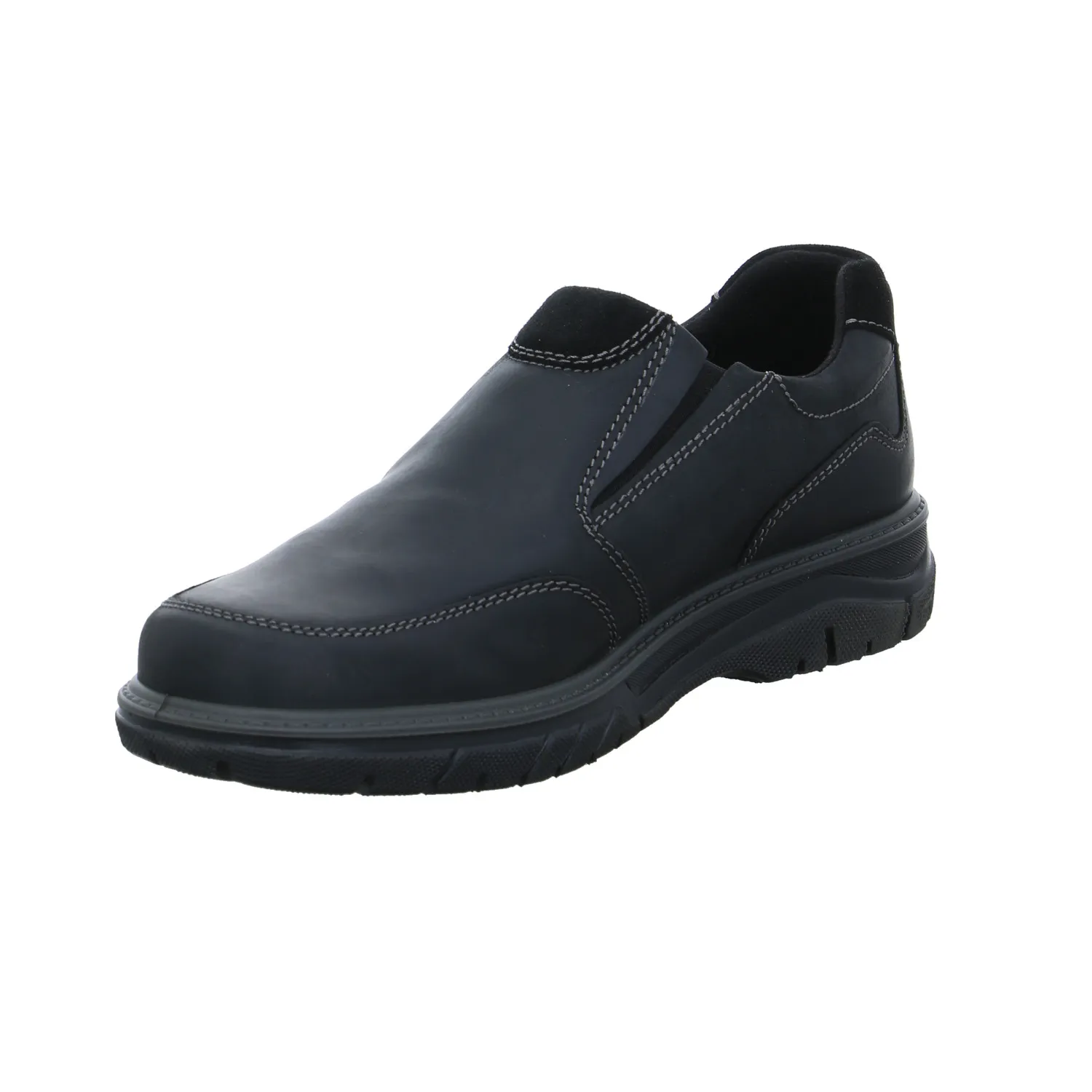 IMAC Halbschuh-Schlüpfer Schwarz Leder
