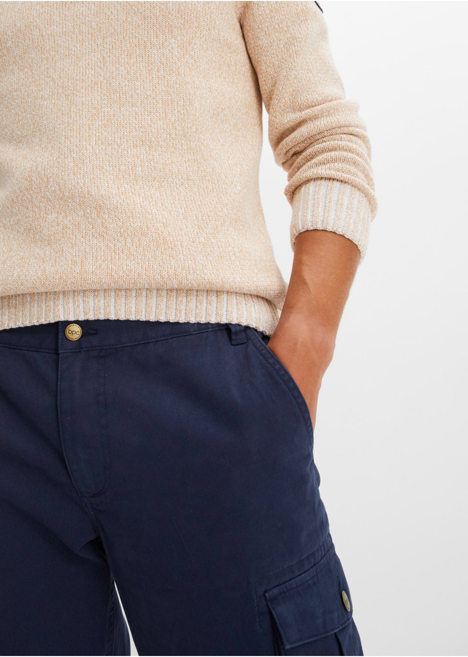 Pantalon cargo coupe confort, Regular Fit Straight