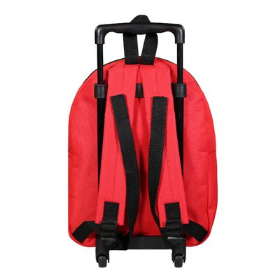 Sac maternelle à roulettes Cars - 1 compartiment - 10L - rouge - Bagtrotter
