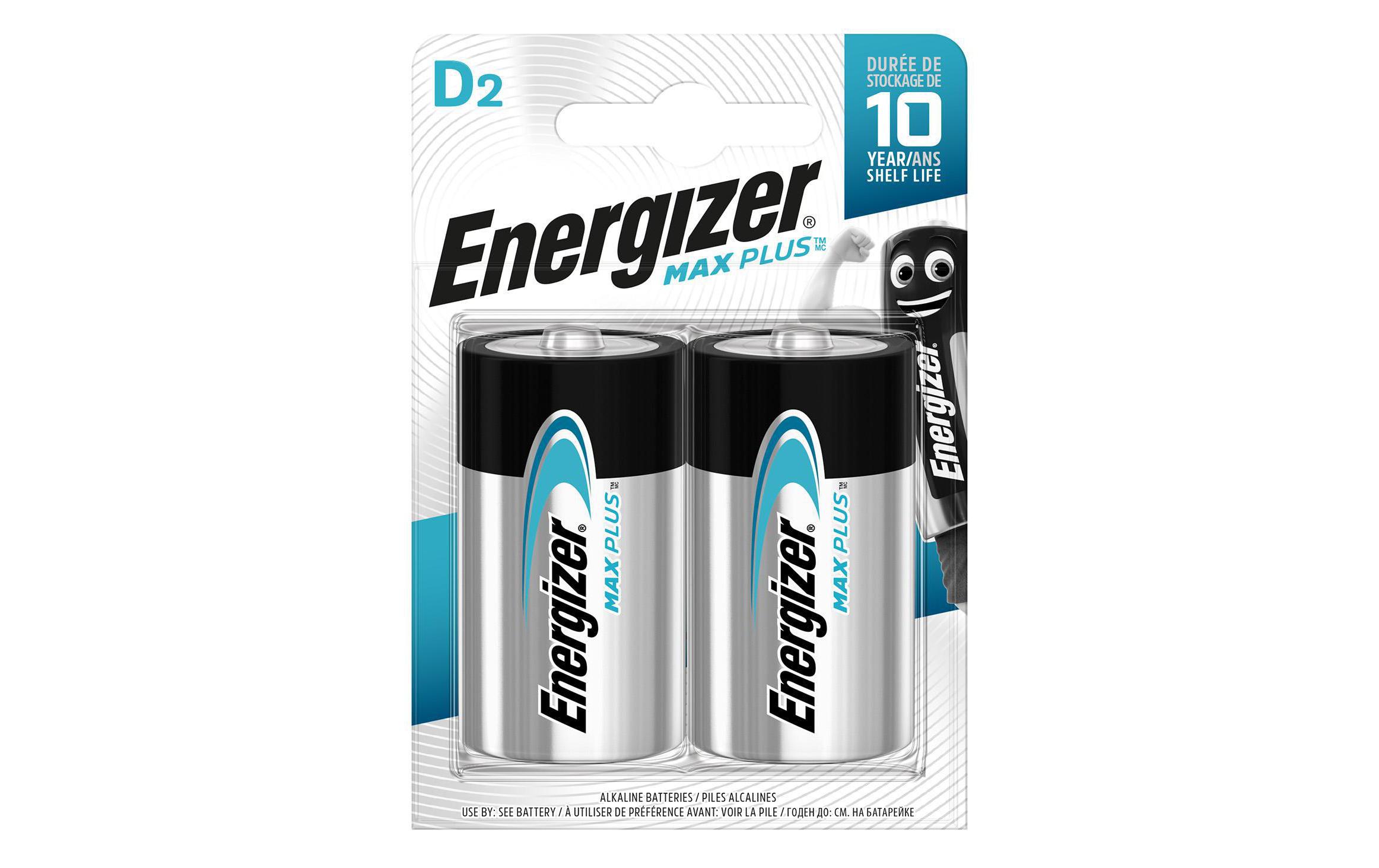 Batterie Max Plus Mono D , 2 StückTyp LR20 / D / Mono, 2 Stück