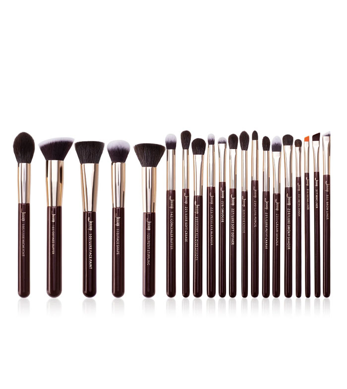 Jessup Beauty - Conjunto de pincéis 20 pcs - T281: Zinfandel