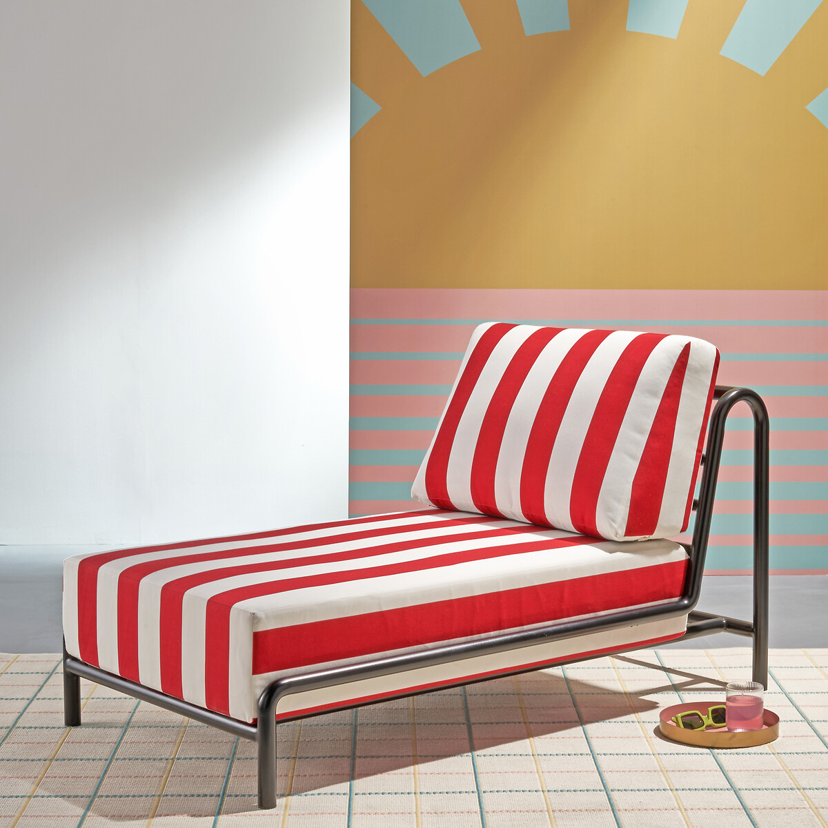 LA REDOUTE INTERIEURS<br>Poltrona em aço, Thomes