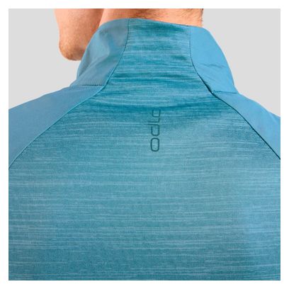 Veste Manches Longues Odlo Run Easy Warm Bleu