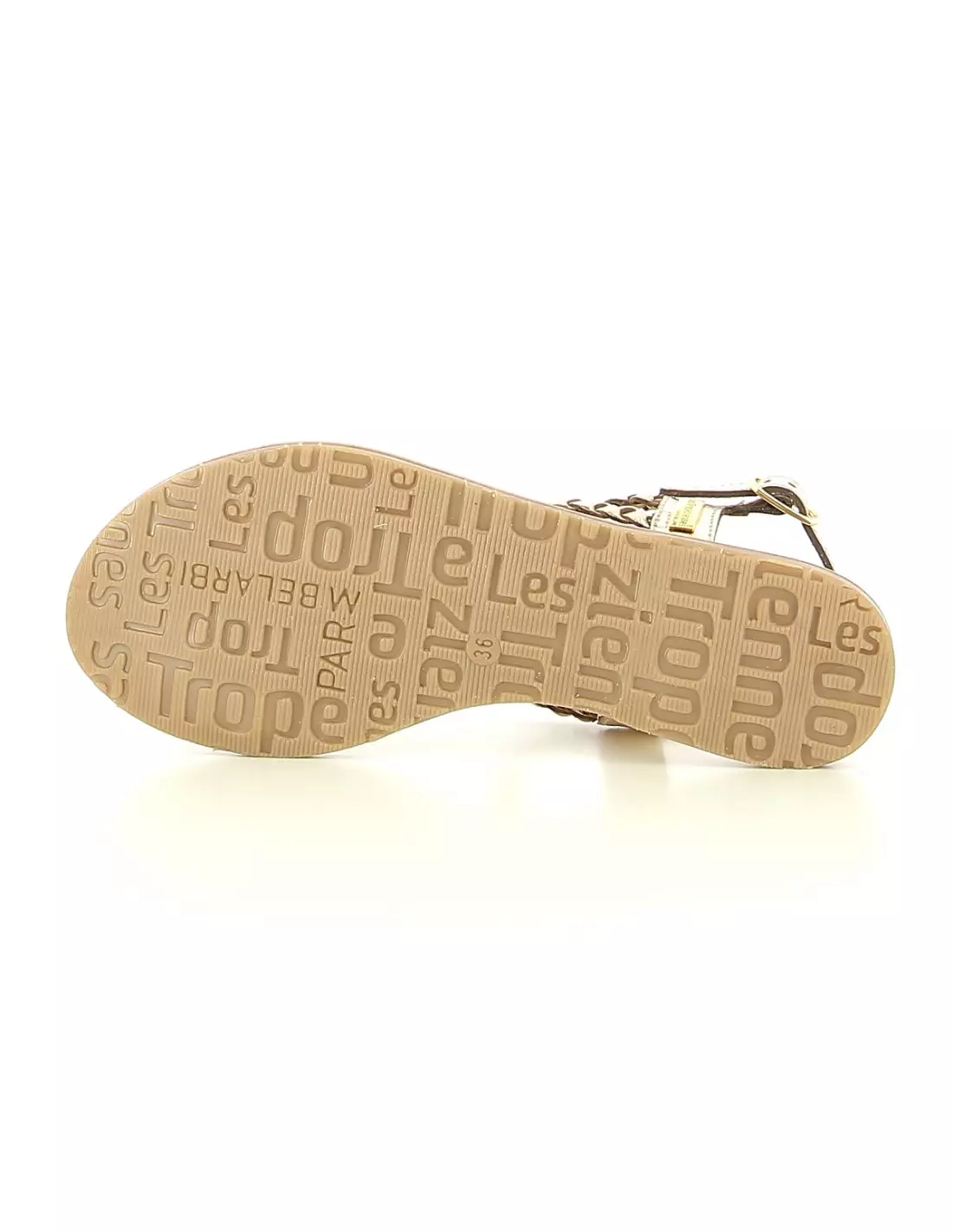 LES TROPEZIENNES DRES HIDEAOR - Sandales & nu-pieds Or