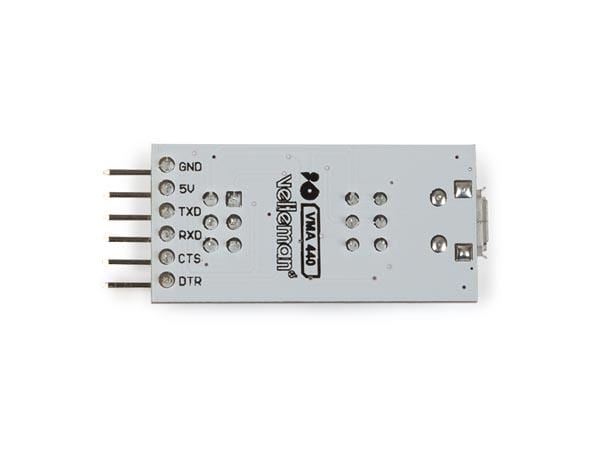 Whadda Adapter FT232 USB zu TTL 3.3/5 V Micro USB zu TTL Schnittstelle