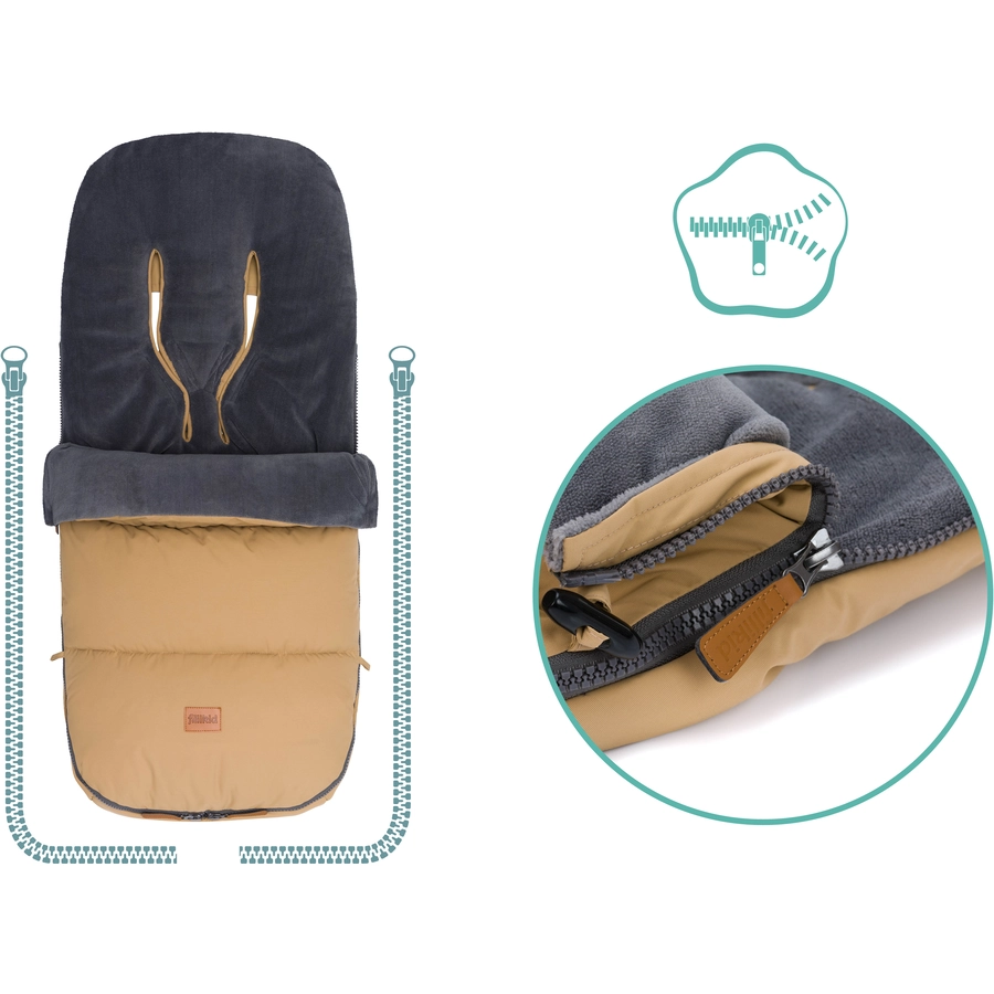 fillikid Winterfußsack Kinley Cappuccino